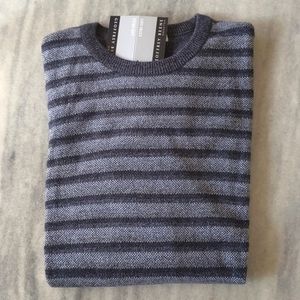 NWT. Men's Extra soft and luxurious touch sweater with multi colored stripes.